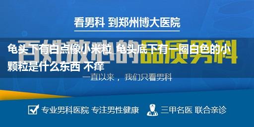 龟头下有白点像小米粒_龟头底下有一圈白色的小颗粒是什么东西 不痒