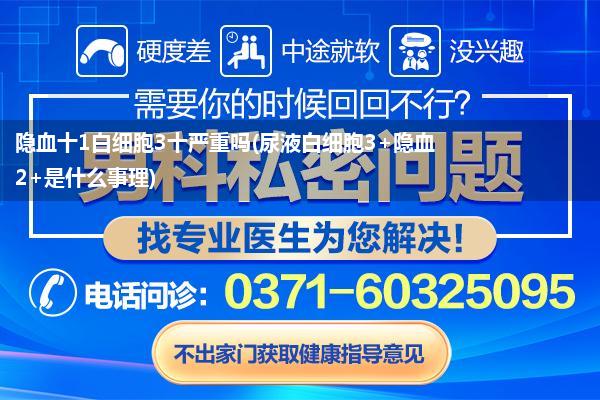 隐血十1白细胞3十严重吗(尿液白细胞3+隐血2+是什么事理)